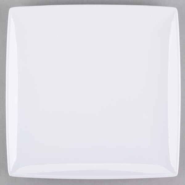 Thunder 7-1/4" X 7-1/4", 1/2" Deep, Square Plate, Classic White, Melamine, Dozen