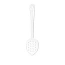 Thunder 13" X 2-7/8" X 1-3/4", Perforated Serving Spoon, Clear Color, Polycarbonate, One-Piece, Dozen