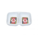 Thunder 2 Oz, 3-3/8" X 2-3/4" X 1/2", Twin Sauce Dish, Longevity, Melamine, Dozen