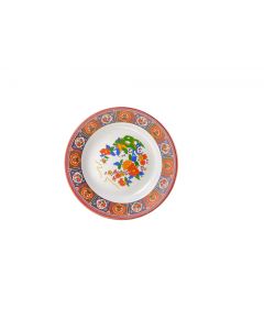 Thunder 7-7/8" Diameter X 5/8" Height, Round Plate, Peacock, Melamine, Dozen