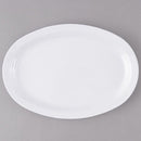 Thunder 11-1/2" X 8" X 1", Narrow Rim Platter, White Color, Melamine, Dozen