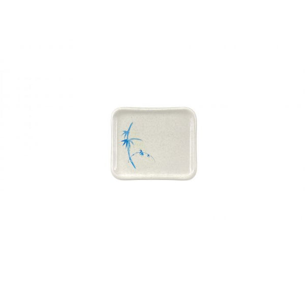 Thunder 5-1/2" X 4-3/4" X 3/4", Plate, Blue Bamboo, Melamine, Dozen