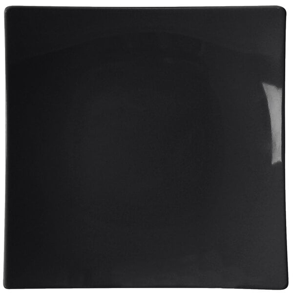 Thunder 10" X 10", 1-3/4" Deep, Flare Plate, Classic Black, Melamine, Dozen