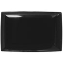 Thunder 12-1/2" X 8", 1-1/8" Deep, Rectangle Tray, Classic Black, Melamine, Dozen