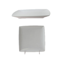 Thunder 6" X 6", 1/2" Deep, Square Plate, Classic White, Melamine, Dozen
