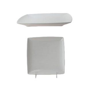 Thunder 6" X 6", 1/2" Deep, Square Plate, Classic White, Melamine, Dozen
