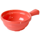 Thunder 10 Oz, 4-5/8" Diameter X 2" Height,, Soup Bowl With 2-1/8" Handle, Orange Color, Melamine, Dozen