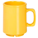 Thunder 8 Oz Mug, 2-7/8" Diameter X 3-7/8" Height, Yellow Color, Melamine, Dozen