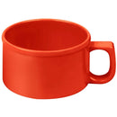 Thunder 10 Oz, 4" Diameter X 2-3/8" Height, Soup Mug, Pure Red Color, Melamine, Dozen