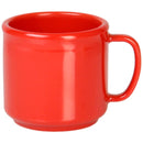 Thunder 10 Oz Mug, 3-3/8" Diameter X 3-1/8" Height, Pure Red Color, Melamine, Dozen