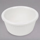 Thunder 3 Oz, 3-1/8" Diameter X 1-5/8" Height, Fluted Ramekin, Bone Color, Melamine, Dozen