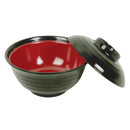 Thunder 8 Oz, Bowl: 4" Diameter X 2-3/4" Height, Soup Vegetable Bowl, Two Tone (Black & Red), Melamine, Dozen