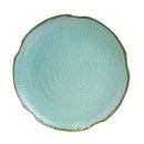 Thunder 14" Diameter X 1-3/4" Height, Lotus Shape Plate, Seaside, Melamine, Dozen