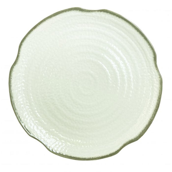 Thunder 16" Diameter X 1-7/8" Height, Lotus Shape Plate, Victoria, Melamine, Dozen