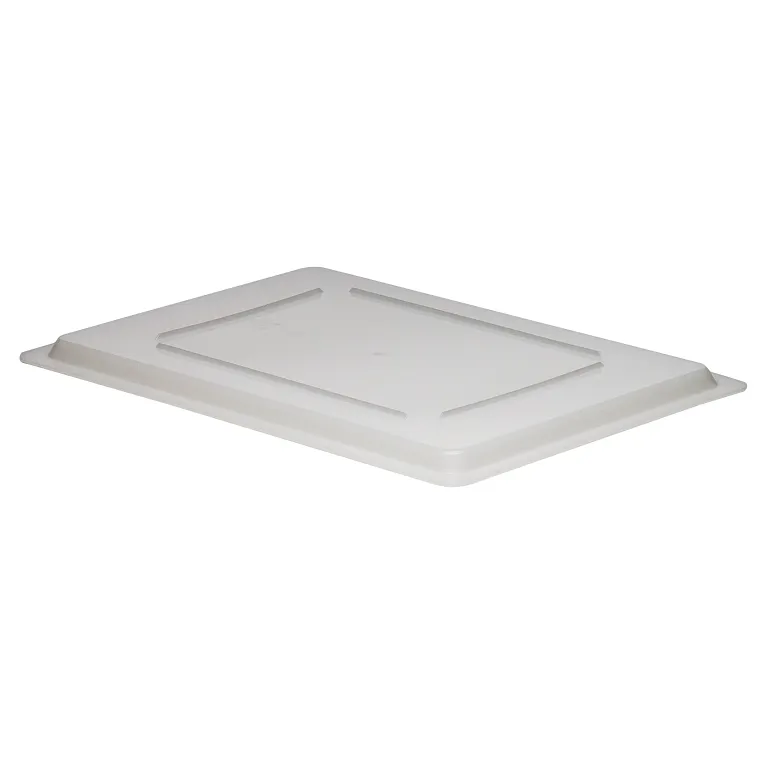 Cambro 18" x 26" x 12" Poly Flat Lid for Food Storage Box, White, Each
