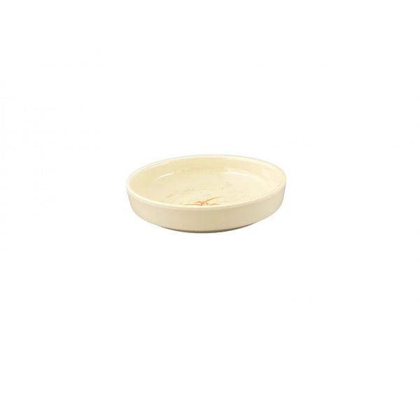 Thunder 6 Oz, 4-1/2" Diameter X 1-1/8" Height, Flat Base Bowl, Gold Orchid, Melamine, Dozen