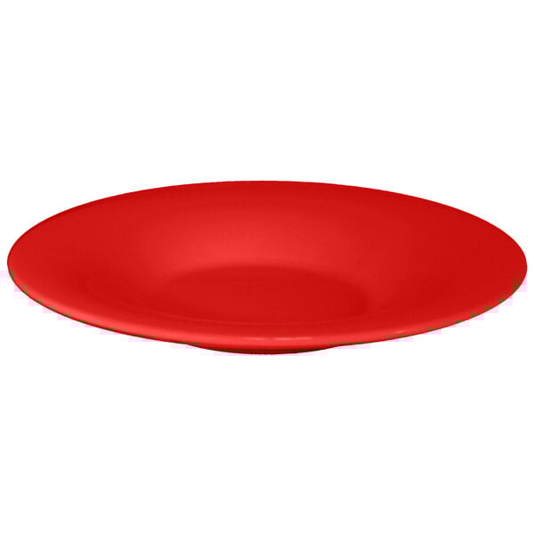 Thunder 12 Oz, 10-1/4" Diameter X 1-1/2" Height, Pasta Bowl, Pure Red Color, Melamine, Dozen