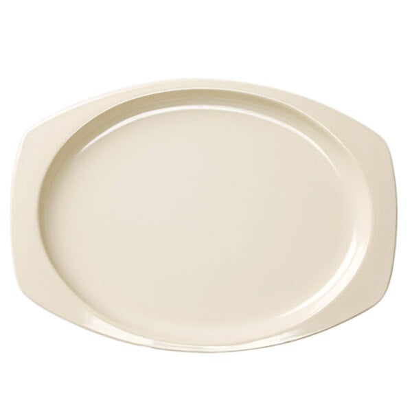 Thunder 12-1/2" X 9" X 7/8", Rectangular Platter, Tan Color, Melamine, Dozen