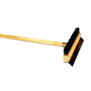Thunder 37" X 10" X 4-1/7", Pizza Oven Brush, Black Metal Wire Brush With Long Wooden Handle, Each
