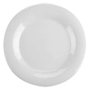 Thunder 10-1/2" Diameter X 7/8" Height, Wide Rim Plate, White Color, Melamine, Dozen