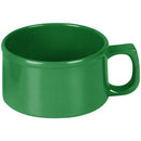 Thunder 10 Oz, 4" Diameter X 2-3/8" Height, Soup Mug, Green Color, Melamine, Dozen