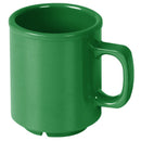 Thunder 8 Oz Mug, 2-7/8" Diameter X 3-7/8" Height, Green Color, Melamine, Dozen