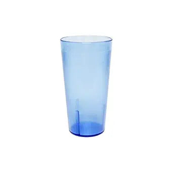 Thunder 24 Oz, 3-4/7" Diameter X 7" Height, Traditional Tumbler, Blue Color, Acrylonitrile Styrene, Dozen