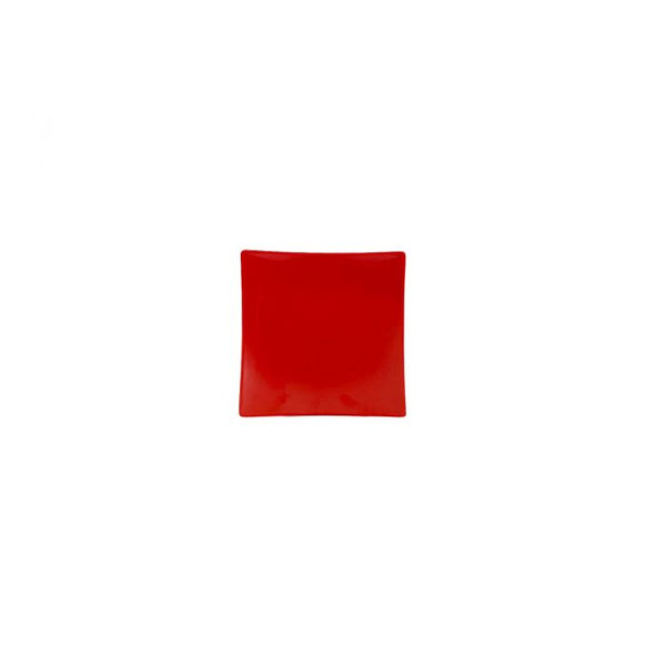 Thunder 6" X 6", 1" Deep, Flare Plate, Classic Pure Red, Melamine, Dozen