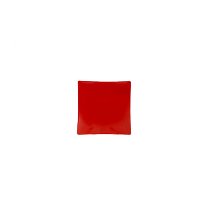 Thunder 6" X 6", 1" Deep, Flare Plate, Classic Pure Red, Melamine, Dozen