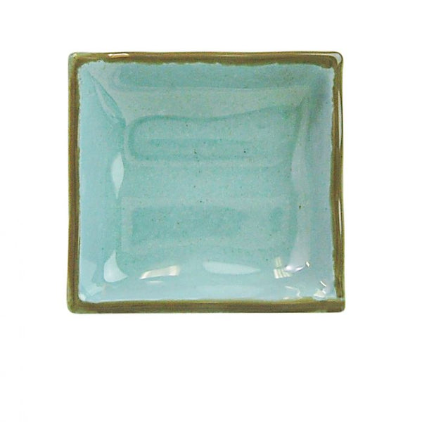 Thunder 3 Oz, 4" X 3-3/4" X 1-1/8", Wavy Rectangular Sauce Dish, Seaside, Melamine, Dozen