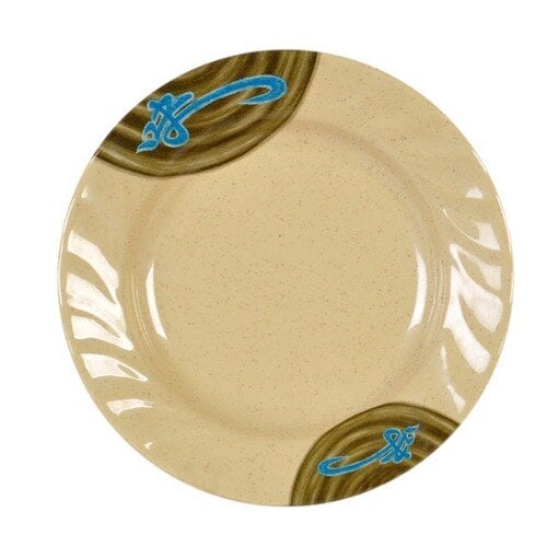 Thunder 8" Diameter X 1-1/8" Height, Curved Rim Plate, Wei, Melamine, Dozen