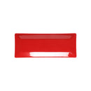 Thunder 10-1/4" X 4", 1" Deep, Rectangular Appetizer Tray, Classic Pure Red, Melamine, Dozen