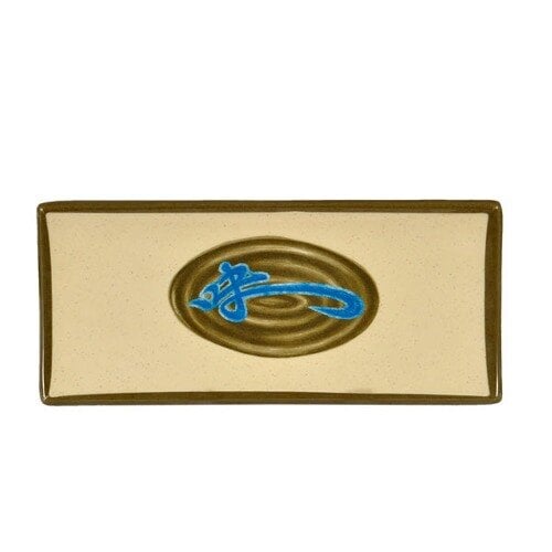 Thunder 9-3/8" X 4-1/4" X 1", Rectangular Barbecue Plate, Wei, Melamine, Dozen