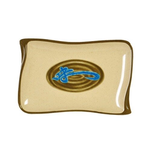 Thunder 8-1/2" X 5-1/2" X 7/8", Wavy Shape Barbecue Plate, Wei, Melamine, Dozen