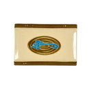 Thunder 6-3/4" X 4-1/2" X 1", Bamboo Plate, Wei, Melamine, Dozen