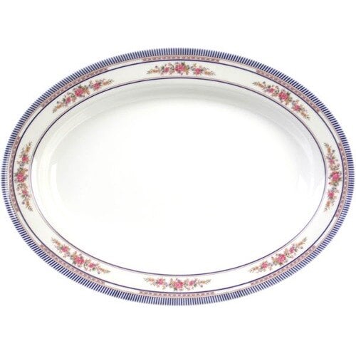 Thunder 24 Oz, 13" X 9-3/4" X 1-5/8", Deep Platter, Rose, Melamine, Dozen