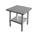 Thunder 30" X 12" X 35", Flat Top Worktable With Rounded Edges, Stainless Steel 430, 18 Gauge, Each