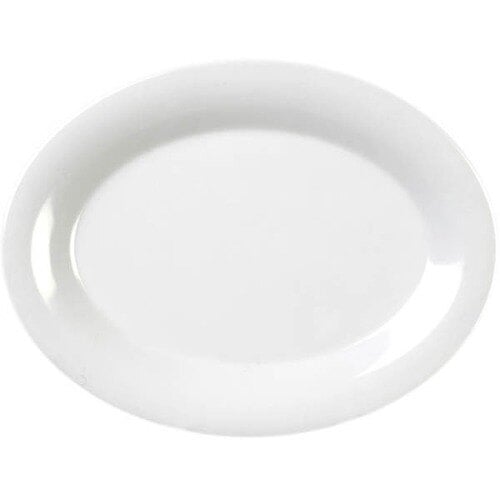 Thunder 9-1/2" X 7-1/4" X 3/4", Platter, White Color, Melamine, Dozen