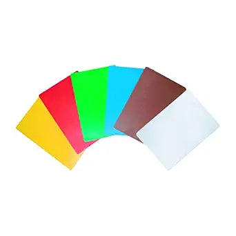 Thunder 18" X 12" X 1/2", Color Coded Cutting Board With Non-Absorbent And Non-Skid Surface, High Density Polyethylene, NSF, 6 Assorted Colors