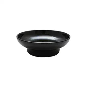 Thunder 8 Oz, 4-3/4" Diameter X 1-1/2" Height, Salsa Dish, Black Color, Acrylonitrile Styrene, Dozen