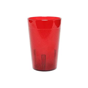 Thunder 8 Oz, 2-5/8" Diameter X 4" Height, Traditional Tumbler, Red Color, Acrylonitrile Styrene, Dozen