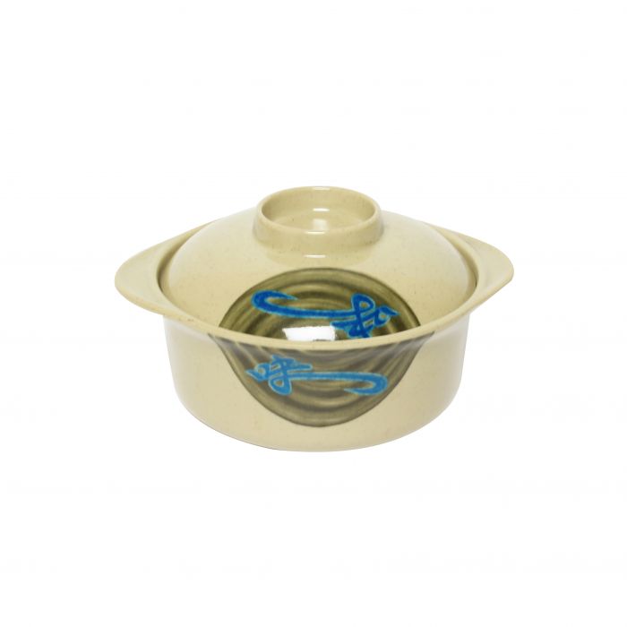 Thunder 12 Oz, 4-7/8" Diameter X 2-1/8" Height, Miso Bowl With Lid, Wei, Melamine, Dozen