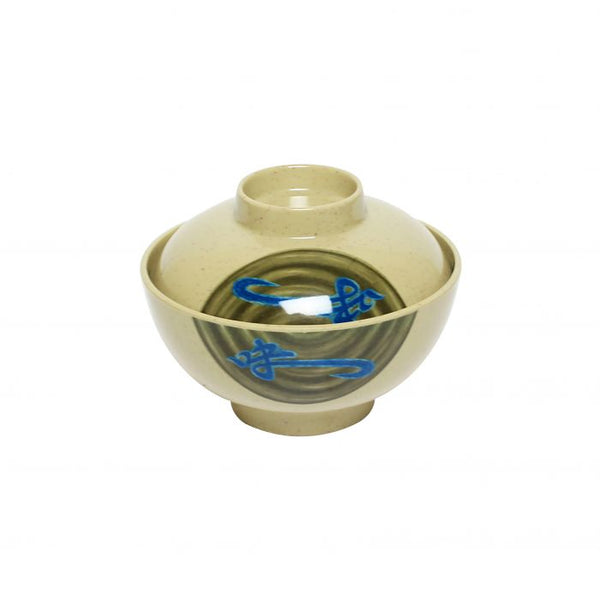 Thunder 10 Oz, 4-1/2" Diameter X 2-1/4" Height, Rice Bowl With Lid, Wei, Melamine, Dozen