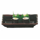 Thunder 8 Oz, 6-1/4" X 4-3/4" X 1-1/8", Wavy Rectangular Plate, Tenmoku, Melamine, Dozen