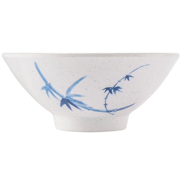 Thunder 9 Oz, 4-3/4" Rice Bowl, Blue Bamboo, Melamine, Dozen