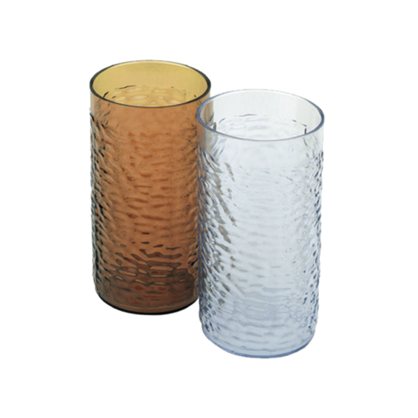 Thunder 16 Oz, 3" Diameter X 5-3/8" Height, Pebble Tumbler, Clear Color, Acrylonitrile Styrene, Dishwasher Safe, Dozen