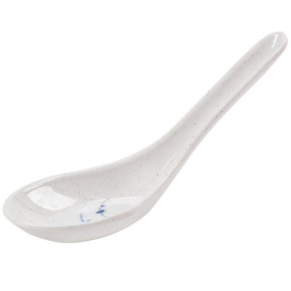 Thunder 1/2 Oz, 4-7/8" X 1-5/8", Soup Spoon, Blue Bamboo, Melamine, Dozen