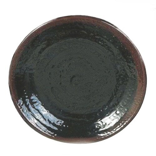 Thunder 8-1/4" Diameter X 1-1/4" Height, Round Plate, Tenmoku, Melamine, Dozen