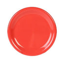 Thunder 7-5/8" Diameter X 3/4" Height, Wide Rim Plate, Orange Color, Melamine, Dozen