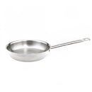 Thunder 9-1/2" Diameter x 2-1/4" Height, 8" Welded Hollow Handle, Fry Pan, Stainless Steel, Encapsulated Base, NSF, Each